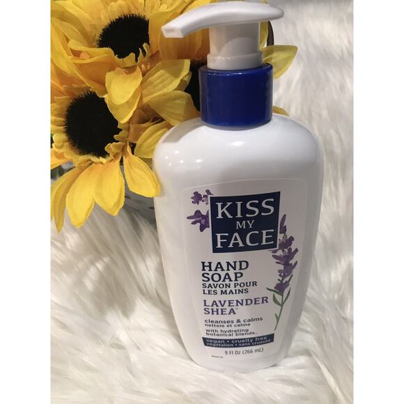 New Kiss My Face Hand Soap Liquid Lavender Shea Calm Clean 9 oz Olive Aloe - Picture 1 of 1